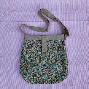 Son de Flor linen reversible Meadow crossover shoulder bag
